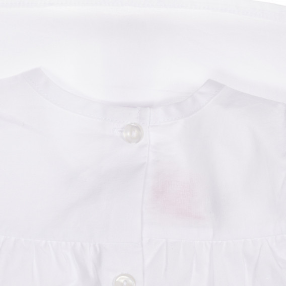 Bluză din bumbac cu bucle pentru bebeluși, în alb Chicco 248045 3