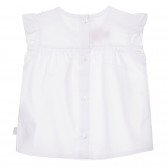Bluză din bumbac cu bucle pentru bebeluși, în alb Chicco 248046 4
