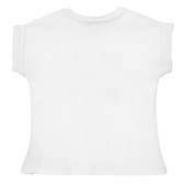 Tricou din bumbac cu funde pentru bebeluși, în alb Chicco 248102 4