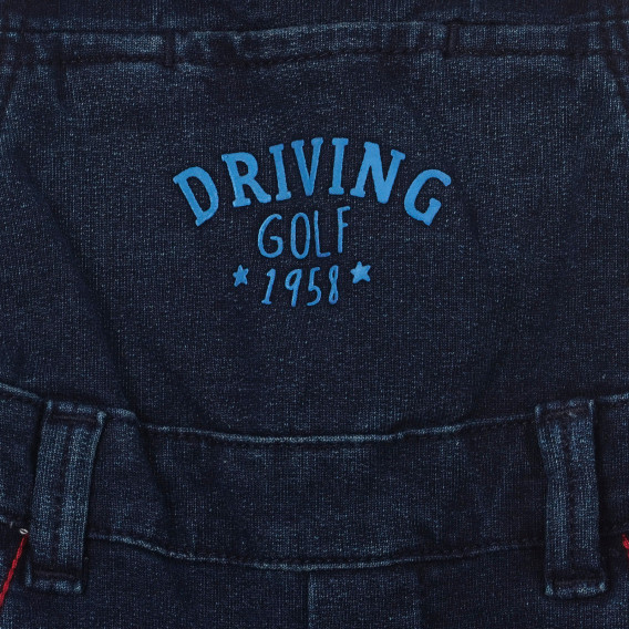 Salopetă din denimn "Driving Golf" pentru bebeluși, albastru închis Chicco 248212 2