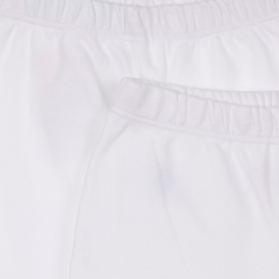 Set de bumbac cu două perechi de pantaloni cu botoșei pentru bebeluși, albi Chicco 248237 3