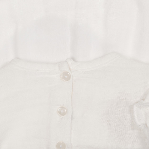 Bluză din bumbac cu bucle pentru bebeluși, albă Chicco 248268 3