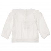 Bluză din bumbac cu bucle pentru bebeluși, albă Chicco 248269 4