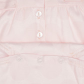 Rochie tip bumbac tip body pentru bebeluși, roz Chicco 248275 2