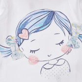 Bluză din bumbac cu imprimeu grafic pentru bebeluși, albă. Chicco 248291 2