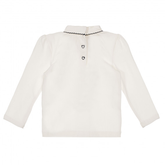 Bluză din bumbac cu imprimeu de urs pentru bebeluși, albă Chicco 248349 4