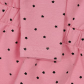 Rochie din bumbac cu imprimeu stea pentru bebeluși, roz Chicco 248462 2