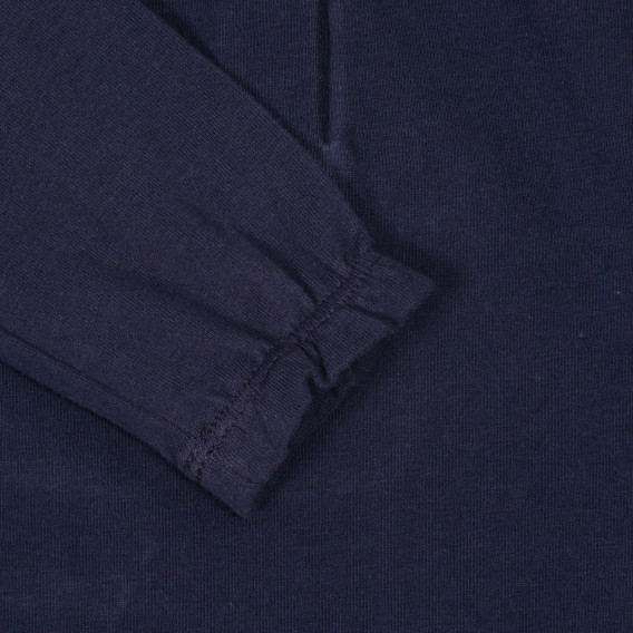 Bluză din bumbac cu aplicație de iepuraș pentru bebeluși, albastru închis Chicco 248470 3