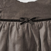 Rochie din bumbac cu guler pentru bebeluși, maro Chicco 248550 2