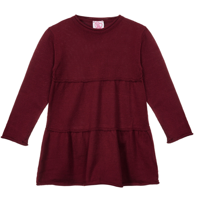 Rochie din bumbac tricotată, roșie  248617