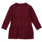 Rochie din bumbac tricotată, roșie Chicco 248618 4