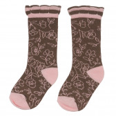 Set de două perechi de șosete, roz și maro Chicco 248663 3