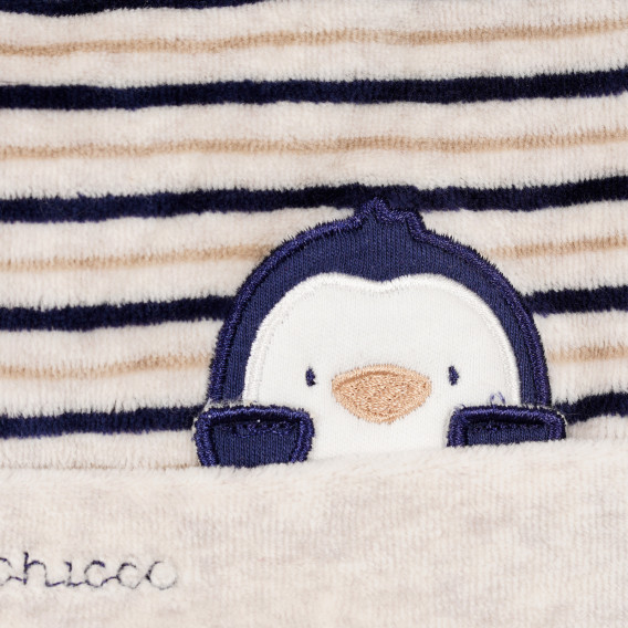 Căciulă cu aplicație pinguin pentru bebeluș, multicoloră Chicco 248863 2