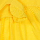 Rochie cu bretele și volane pentru bebeluși, galben Benetton 248885 2