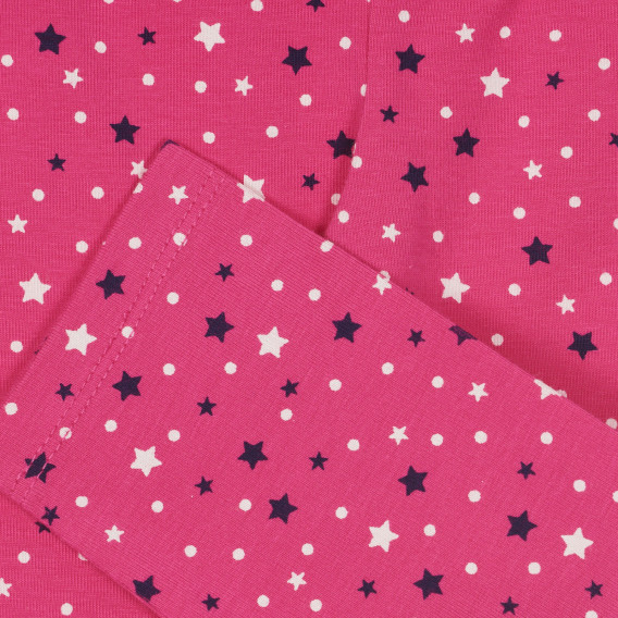 Colanți din bumbac cu imprimeu figural pentru bebeluș, roz Benetton 248949 2