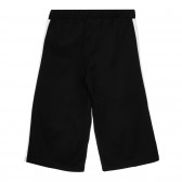 Pantaloni cu detalii albe, negri Benetton 248969 3