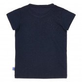 Tricou din bumbac cu imprimeu mare pentru bebeluș, albastru închis Benetton 249011 4