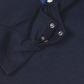 Tricou din bumbac cu imprimeu mare pentru bebeluș, albastru închis Benetton 249012 3