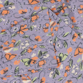 Colanți din bumbac cu imprimeu floral, violet Benetton 249017 4