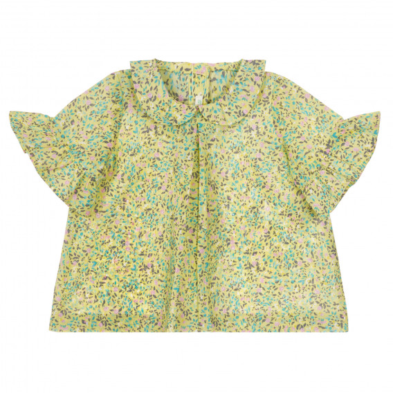 Bluză din bumbac cu imprimeu floral pentru bebelus Benetton 249048 