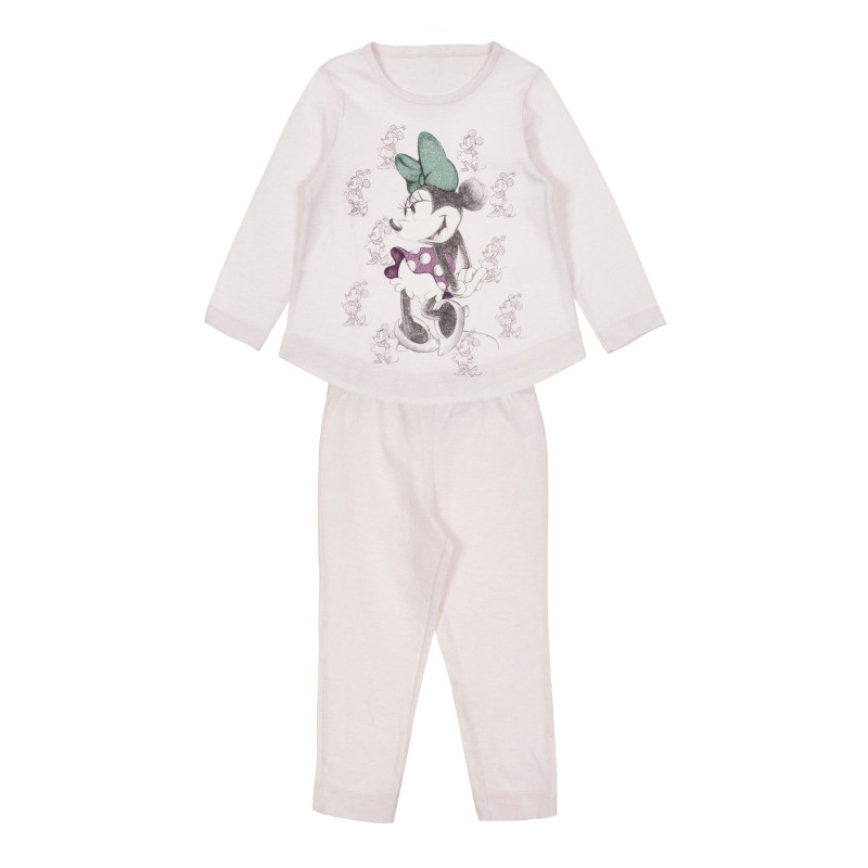 Pijamale de bumbac cu Minnie Mouse pentru bebelus, roz  249076