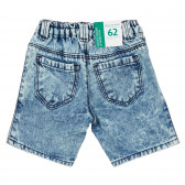 Jeans scurți cu aplicație pisoi, albaștri Benetton 249114 4