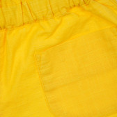Pantaloni scurți din bumbac pentru bebeluși, galbeni Benetton 249128 2