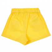 Pantaloni scurți din bumbac pentru bebeluși, galbeni Benetton 249130 4
