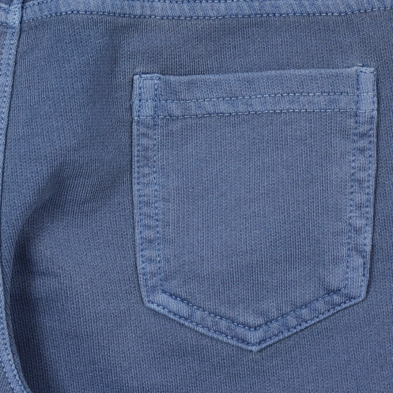 Pantaloni scurți din bumbac pentru bebeluș, culoarea albastră Benetton 249137 3