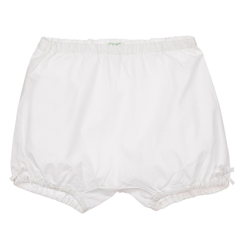 Pantaloni scurți din bumbac pentru bebeluș, albi  249187