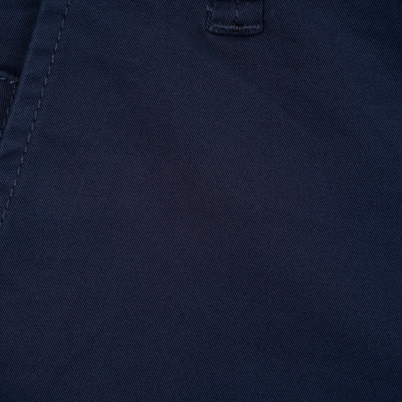 Pantaloni de bumbac cu margine gri, albaștri închis Benetton 249264 6