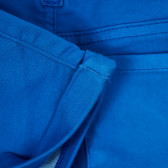 Pantaloni scurți cu tivuri pliate, albaștri Benetton 249268 3