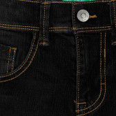 Pantaloni scurți din denim cu cusături decorative, albastru Benetton 249275 2