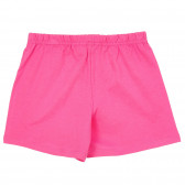 Set de bumbac și pantaloni scurți din bumbac în alb și roz Benetton 249353 6