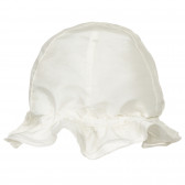 Pălărie cu bor pentru bebeluși, albă Chicco 249451 3
