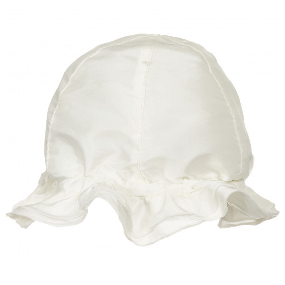 Pălărie cu bor pentru bebeluși, albă Chicco 249451 3