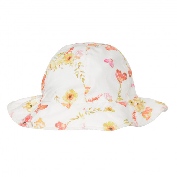 Pălărie pentru bebeluși din bumbac cu franjuri, albă Chicco 249452 