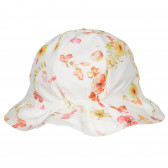 Pălărie pentru bebeluși din bumbac cu franjuri, albă Chicco 249454 3
