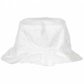 Pălărie de bumbac cu aplicație florală, albă Chicco 249459 3