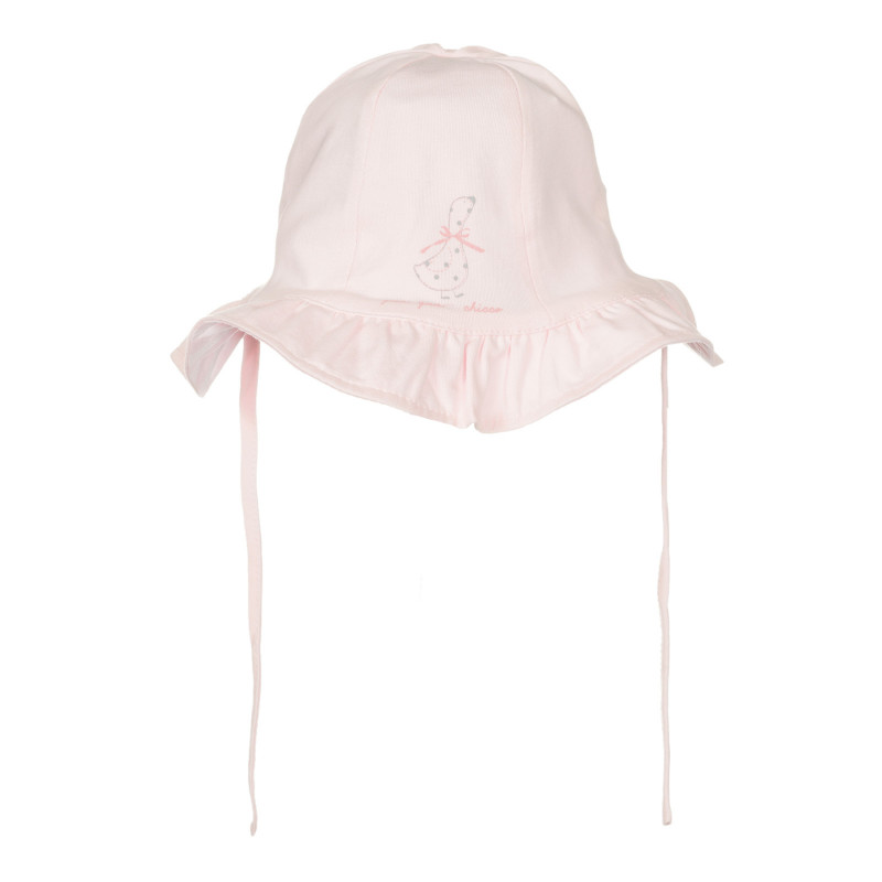 Pălărie de bumbac cu bor pentru bebeluș, roz  249501