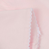 Căciulă pentru bebeluși din bumbac cu panglică, roz Chicco 249522 3