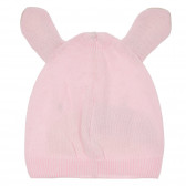 Căciulă cu urechi și iepuraș aplicat pentru bebeluși, roz Chicco 249530 2