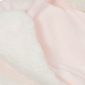 Căciulă cu pompon și puf pentru bebeluș, roz Chicco 249552 3