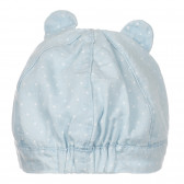 Șapcă cu urechi și cozoroc pentru bebeluș, albastru deschis Chicco 249668 3