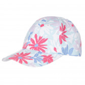 Șapcă cu imprimeu floral și cozoroc, multicolor Chicco 249798 