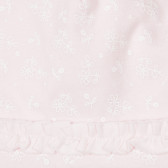 Căciulă de bumbac cu volane pentru bebeluș, roz Chicco 249803 2