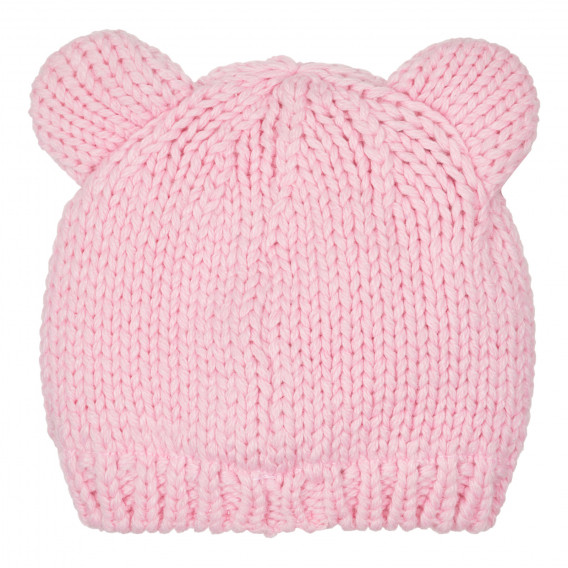 Căciulă tricotată pentru bebeluși cu aplicație, roz Chicco 249818 3