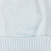 Căciulă pentru bebeluși tricotată, albastru deschis Chicco 249841 2