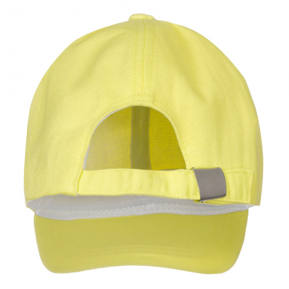 Șapcă de bumbac cu sigla mărcii, galbenă Benetton 249935 3