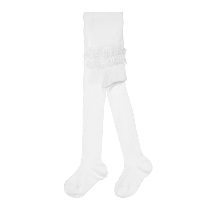 Ciorapi cu dantelă pentru bebeluș, alb  250180
